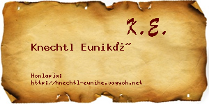 Knechtl Euniké névjegykártya